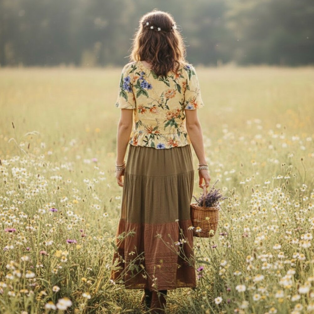 Aritzia Wilfred Aurelia Yellow Floral Wrap Top - Picture 3 of 12